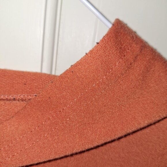 Orange Highland Cow Print Hoodie, Size XL - Picture 5 of 8